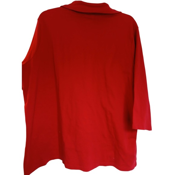 Lauren Ralph Lauren Womens Red Polo Shirt Crest Logo 3XL - Picture 7 of 8